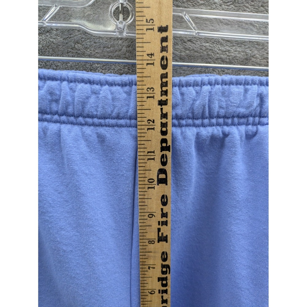Athleisure Sweat Shorts Women XL Periwinkle Blue Casual Loungewear Sporty Fleece - Picture 4 of 9